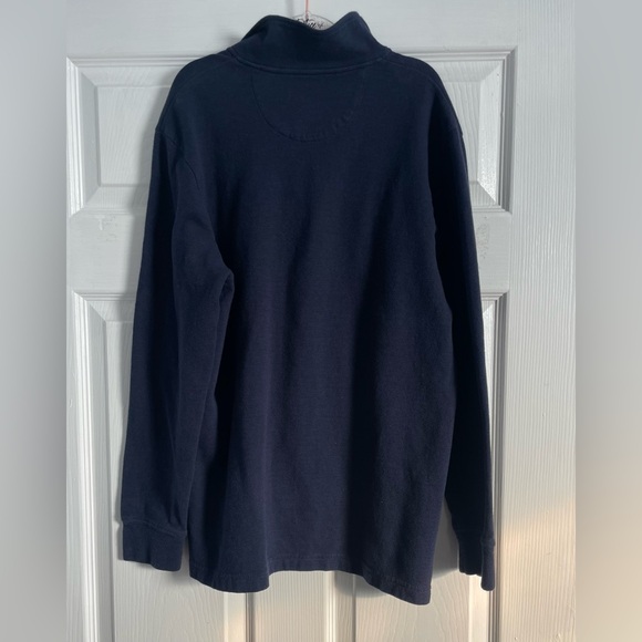 Chaps Men's Dark Blue Zip-Up Sweater - Picture 4 of 7